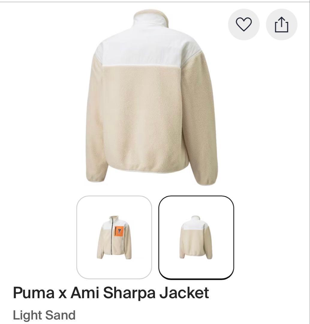 【未使用】ami paris × PUMA ブルゾン　アミパリスフリース　M