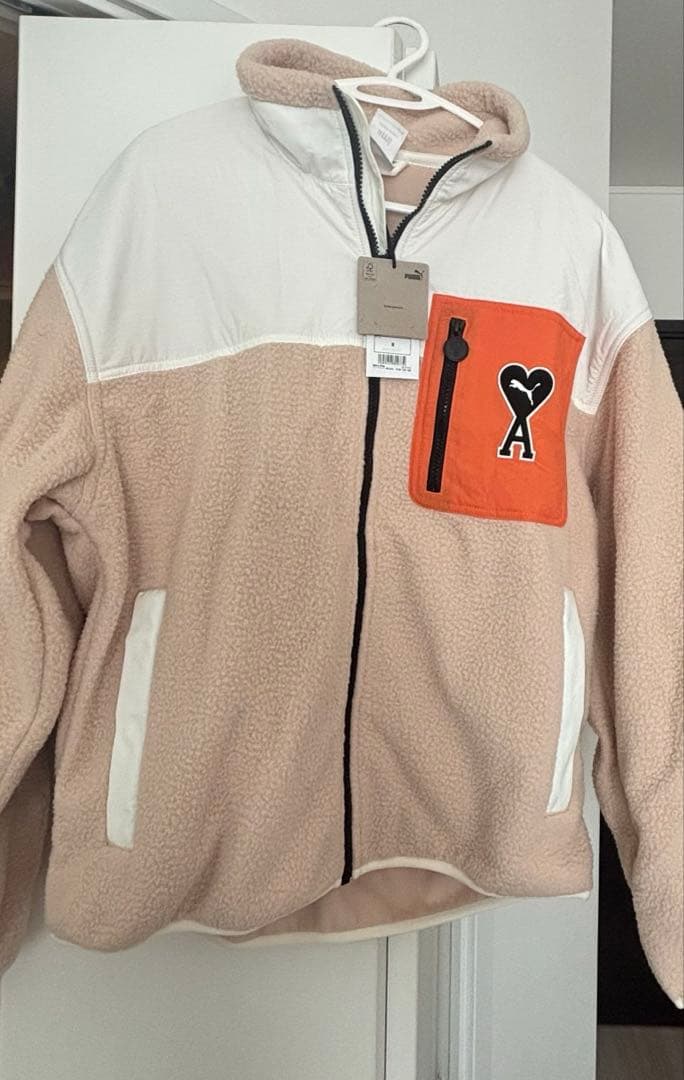 【未使用】ami paris × PUMA ブルゾン　アミパリスフリース　M