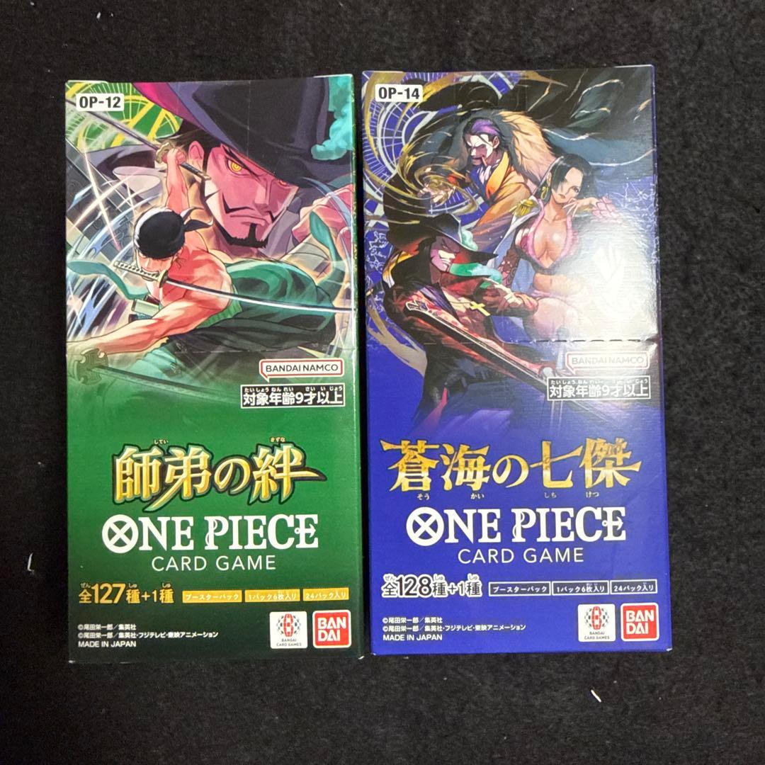 テープ付き　ワンピースカード 師弟の絆　蒼海の七傑　ボックス　セット