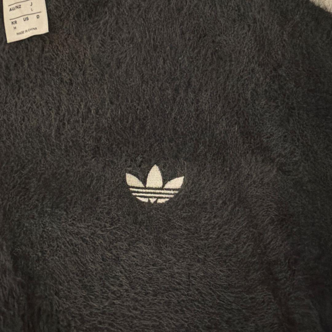 adidas ブラック ストライプ スウェット M