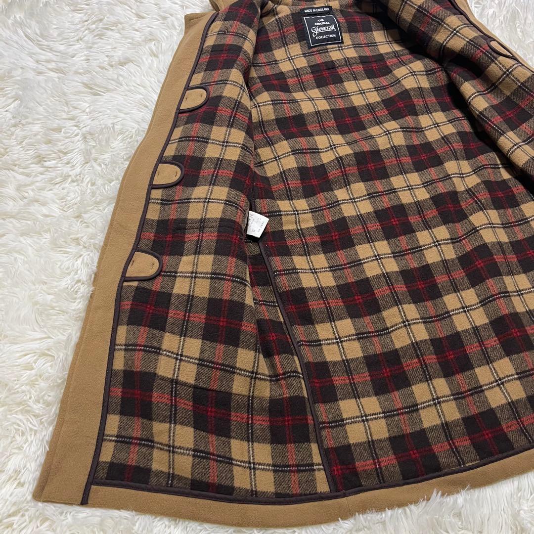 美品✨英国製✨ グローバーオール ダッフルコート キャメル M ウール フード付