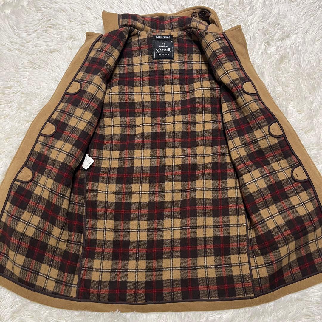 美品✨英国製✨ グローバーオール ダッフルコート キャメル M ウール フード付