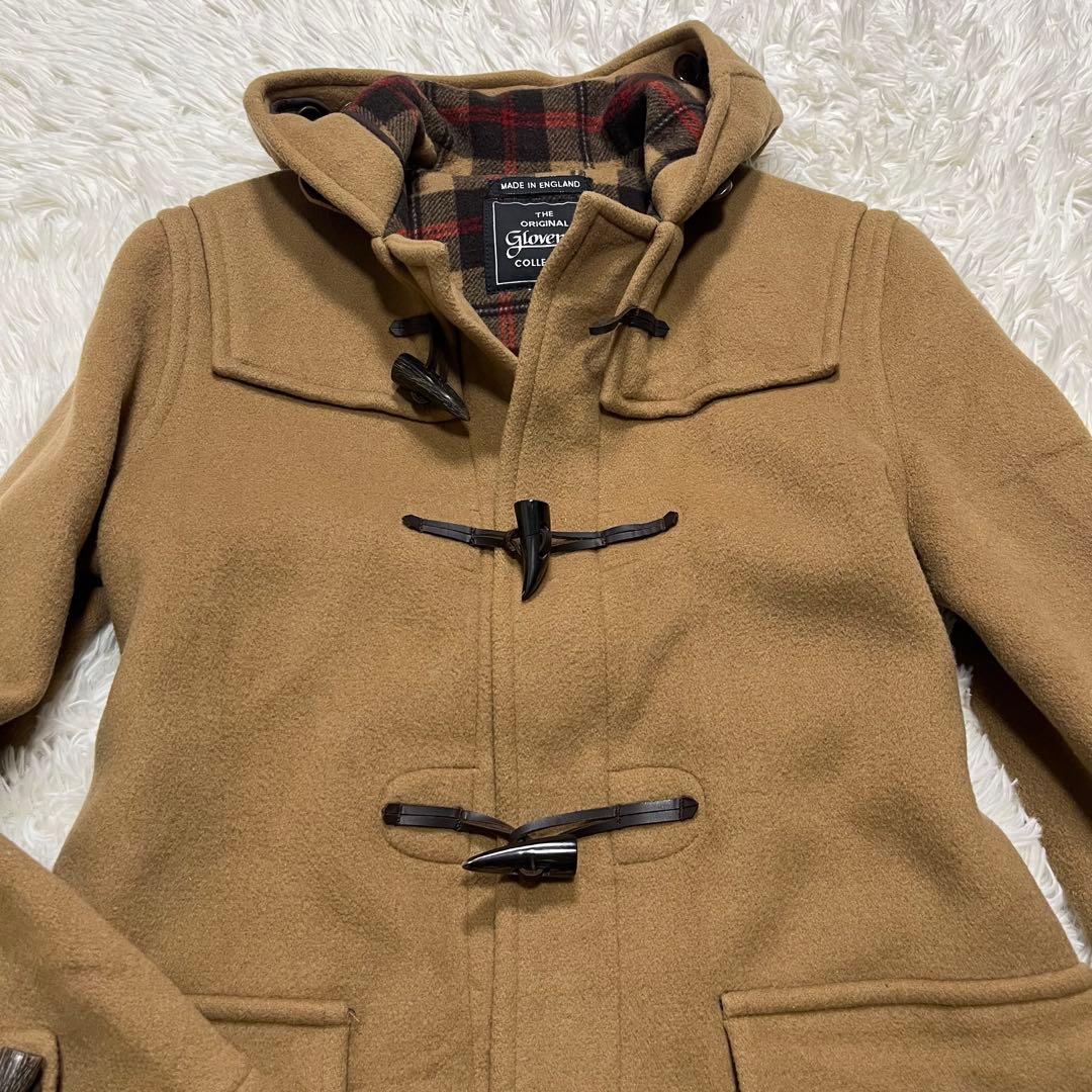 美品✨英国製✨ グローバーオール ダッフルコート キャメル M ウール フード付