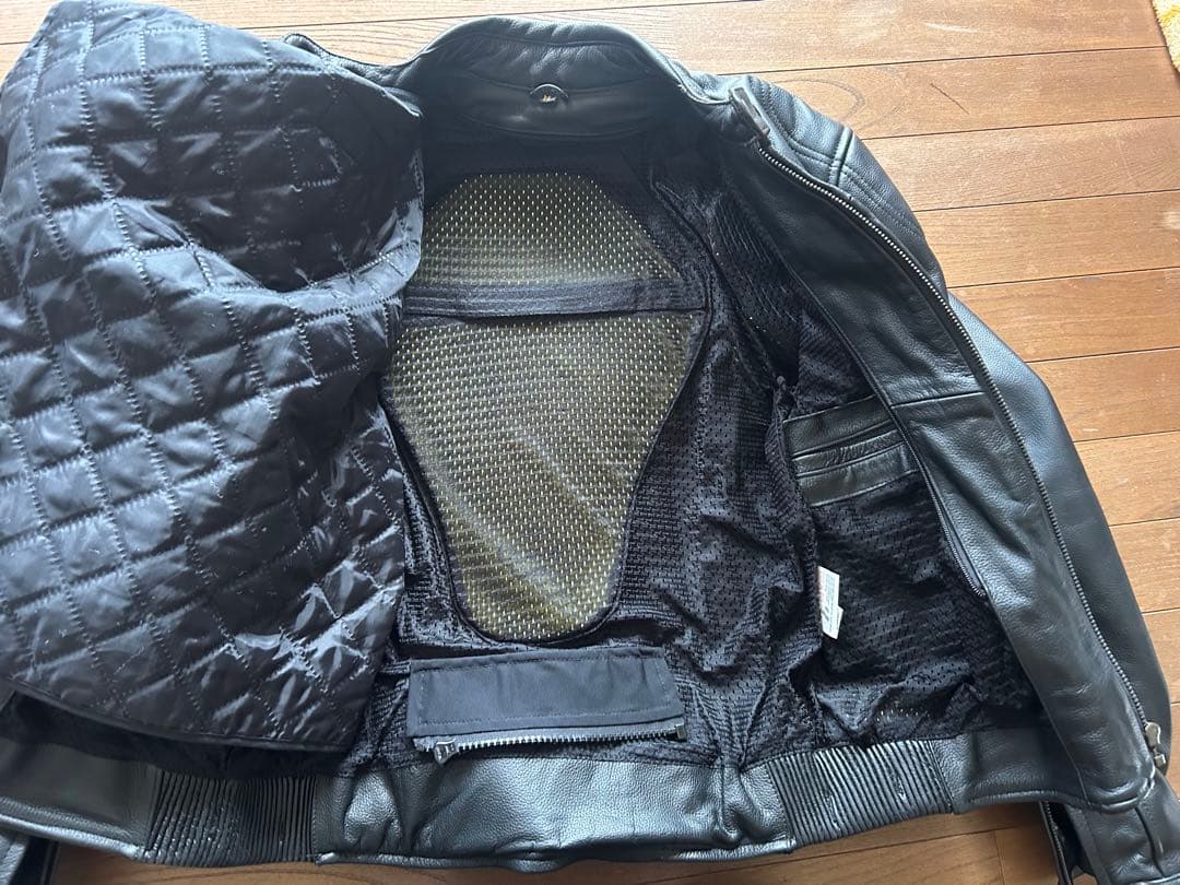 値下げ　goodluck カウハイド レザージャケット(プロテクター付)