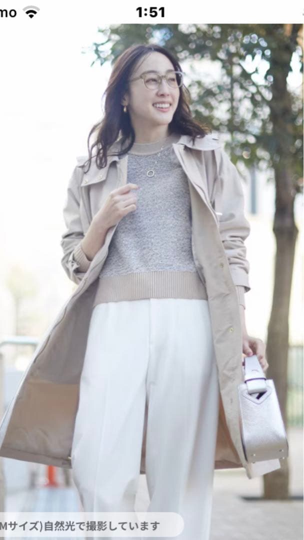 ロングコート　ブラウスは付きません！