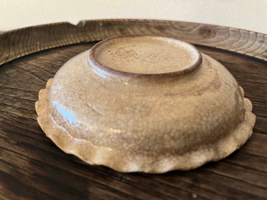 御深井焼 輪花皿【13cm】