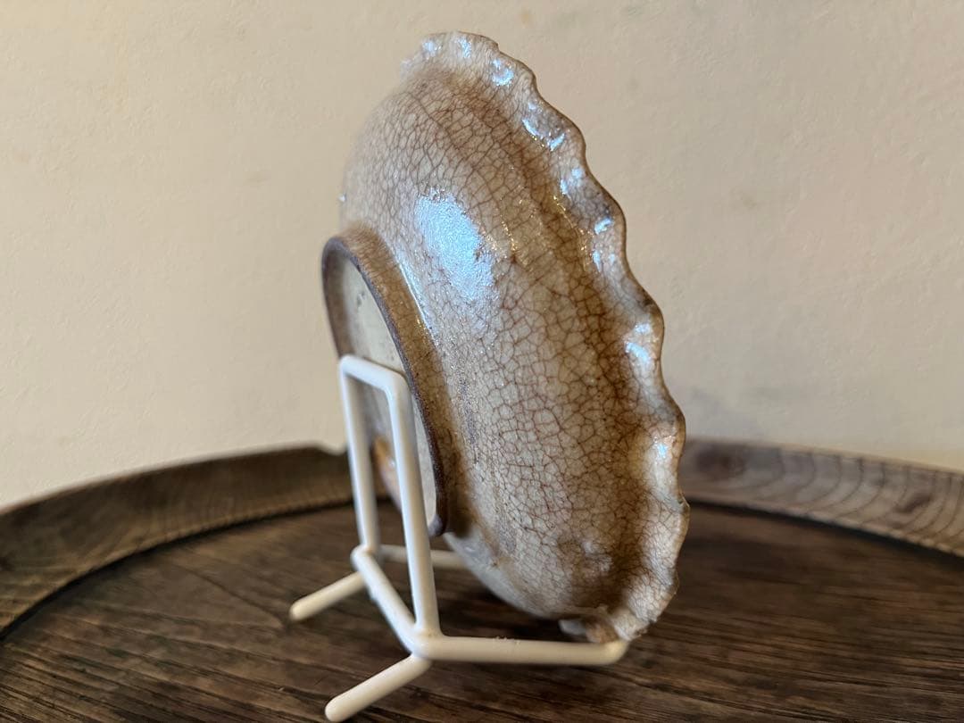 御深井焼 輪花皿【13cm】