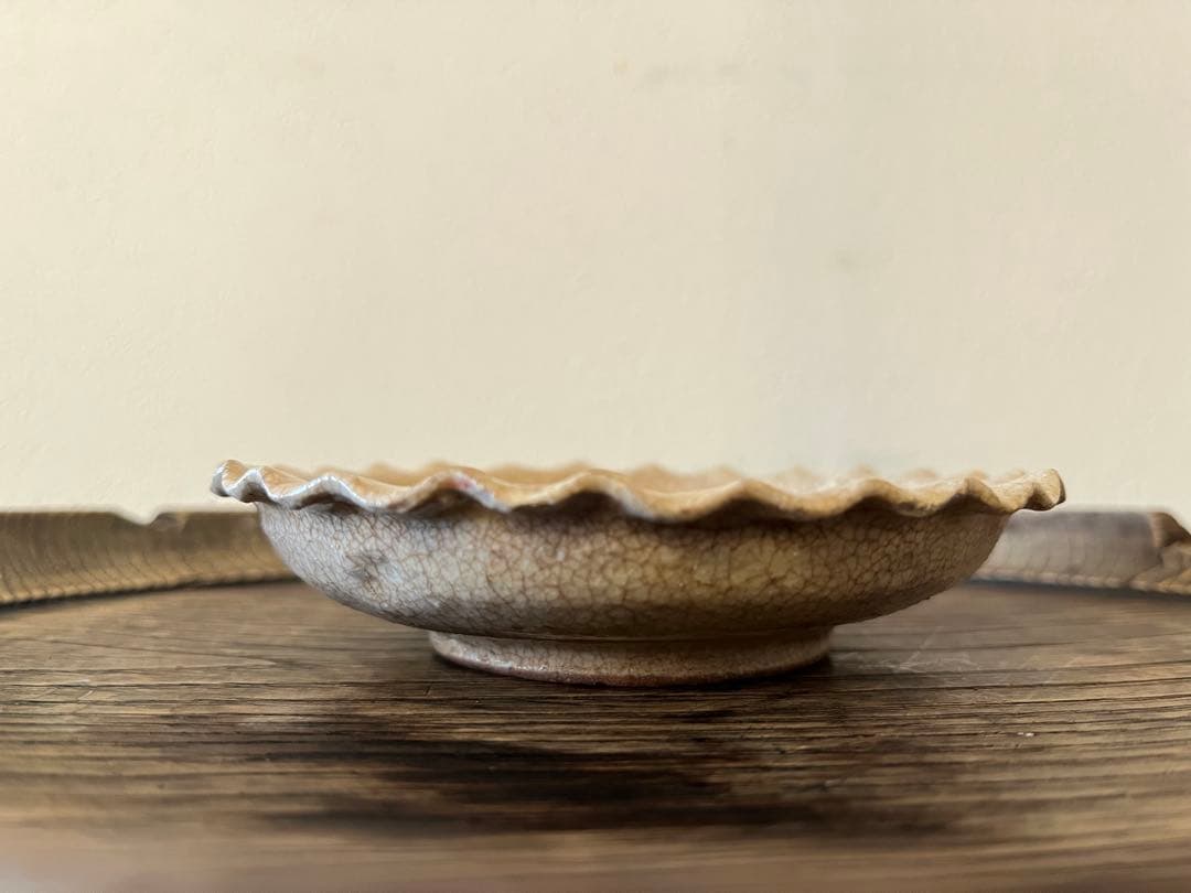 御深井焼 輪花皿【13cm】