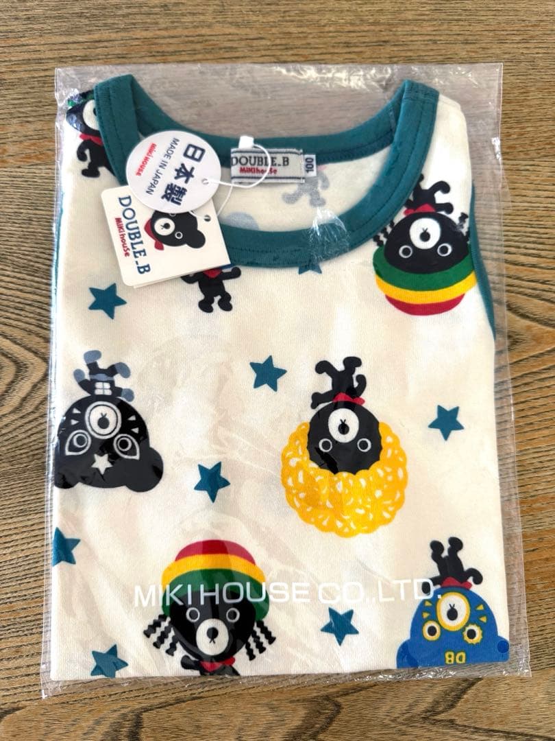 RT-32626 新品タグ付 ミキハウス ダブルB タンクトップ 3点