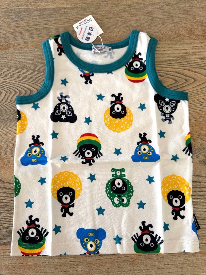 RT-32626 新品タグ付 ミキハウス ダブルB タンクトップ 3点