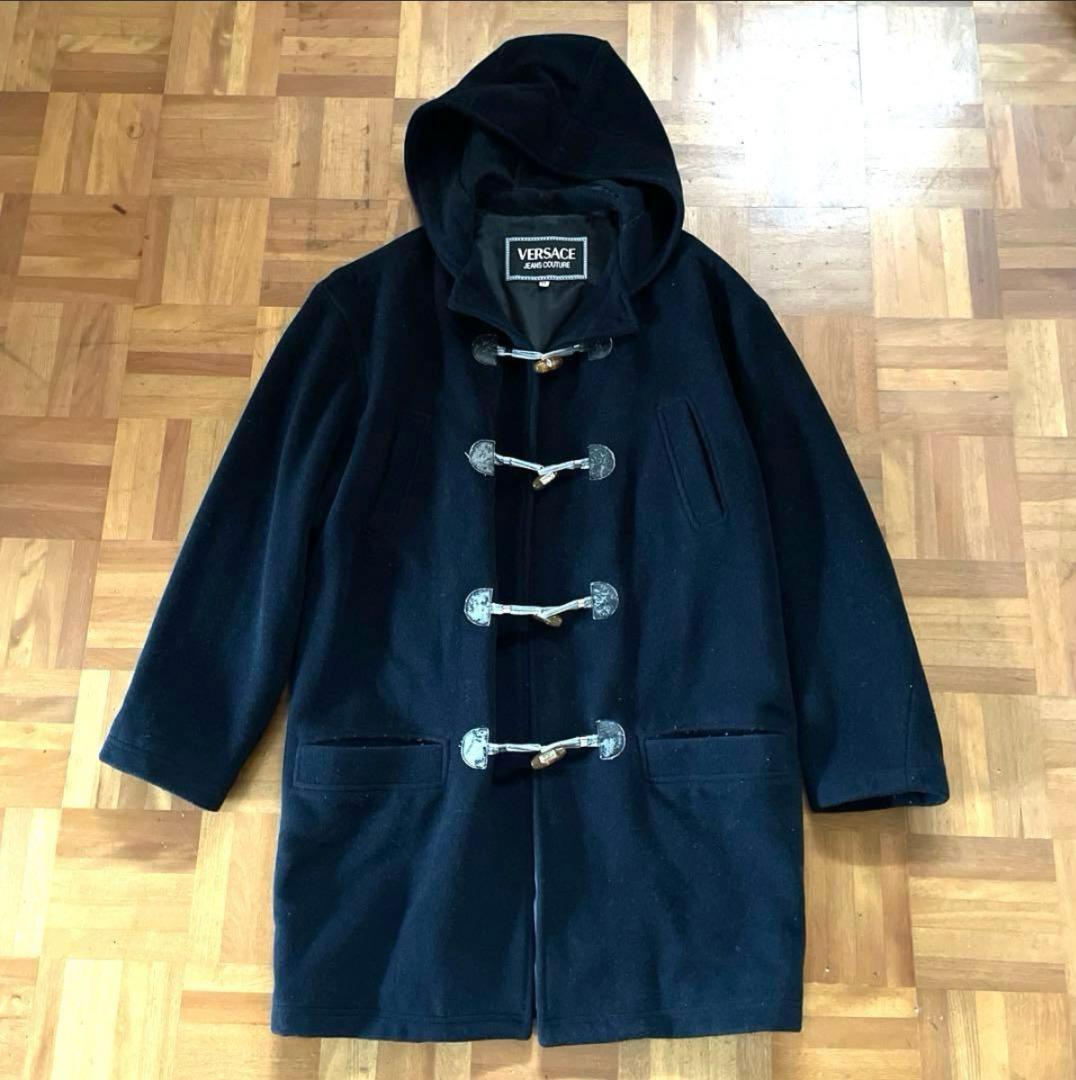 VERSACE JEANS COUTURE ヴィンテージ　ダッフルコート M 黒