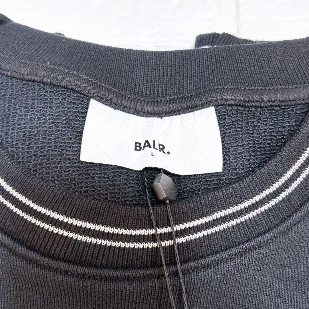 希少✨️ 定価3.5万❣️新品✈️BALR.トレーナー 黒 クルーネック 刺繍