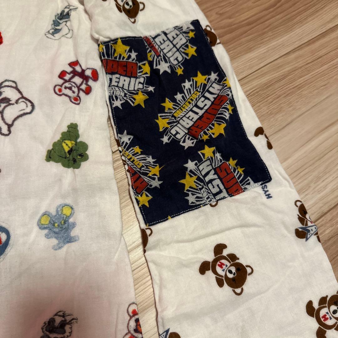 HYSTERIC GLAMOUR ファックベア　動物　ロゴ　ワンピ　パッチワーク