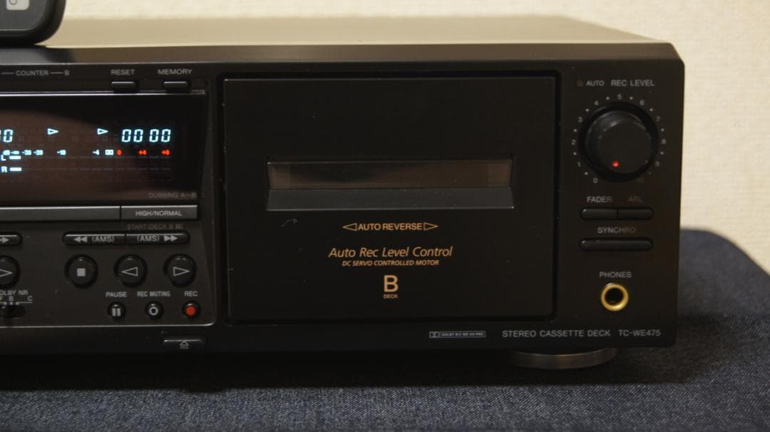 ソニー　カセットデッキ　TC-WE475 整備動作品