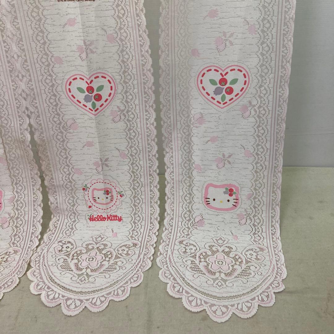 【希少★1999年製】ハローキティ　のれん　カフェカーテン　レース　サンリオ