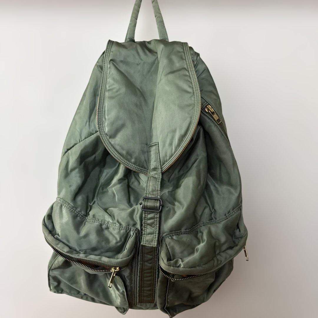 【美品】PORTER タンカー　セージグリーン　リュック