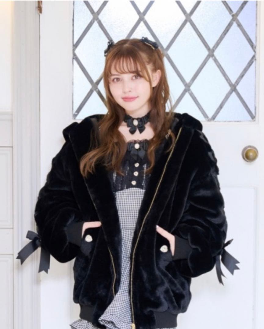 LIZLISA リボンうさみみファーブルゾン