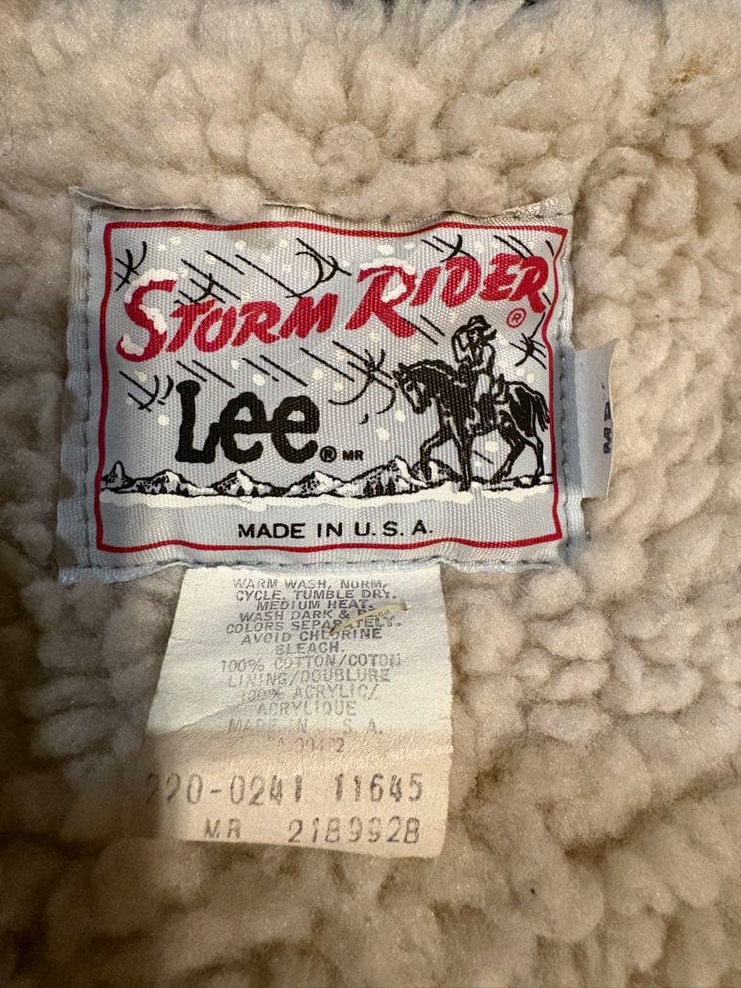 Lee Storm Rider USA製デニムボアジャケット ストームライダー