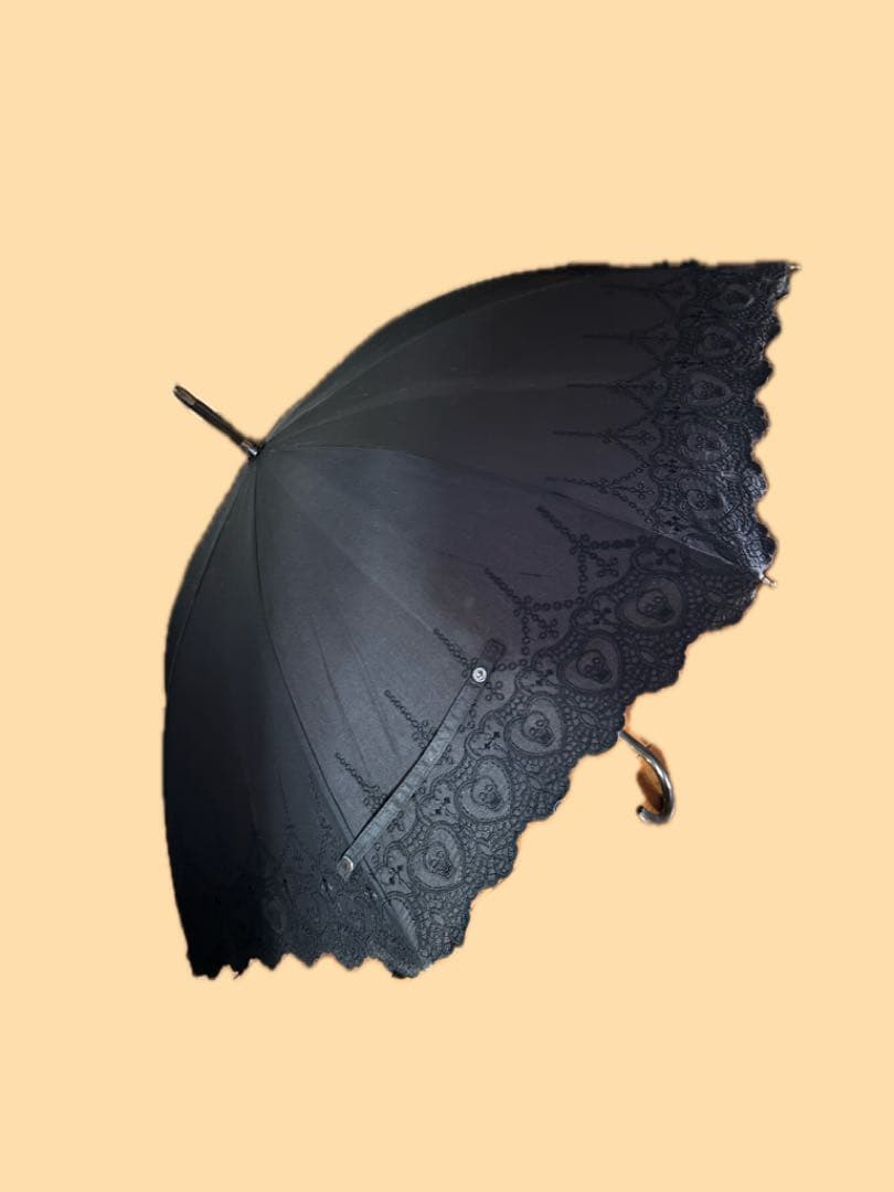 【akaaokiiro】ヒステリックグラマー　スカル刺繍柄　日傘　ゴスロリ