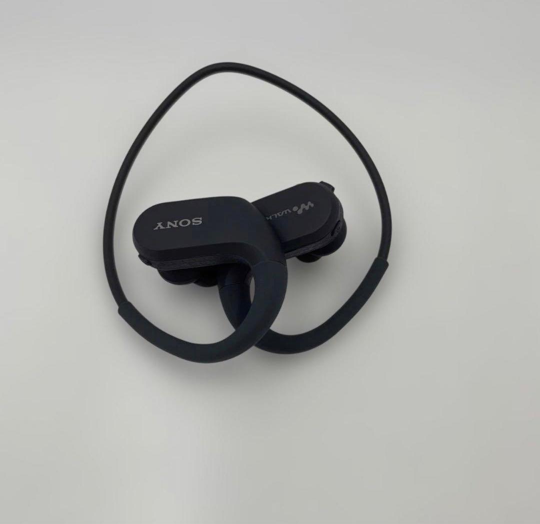 ソニー　ヘッドホン一体型ウォークマン ブラック NW-WS413 BM