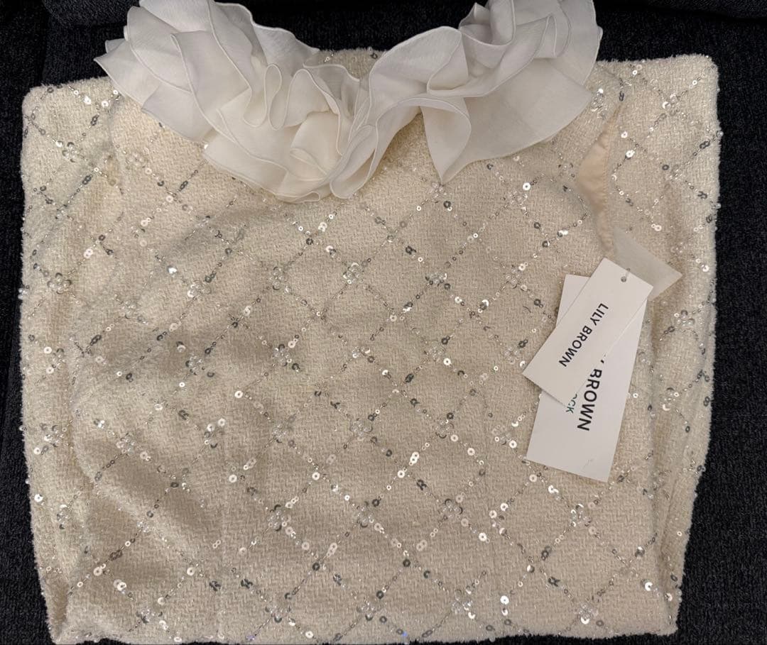 LILY BROWN L.B CANDY フリルカラー付き2wayミニワンピース