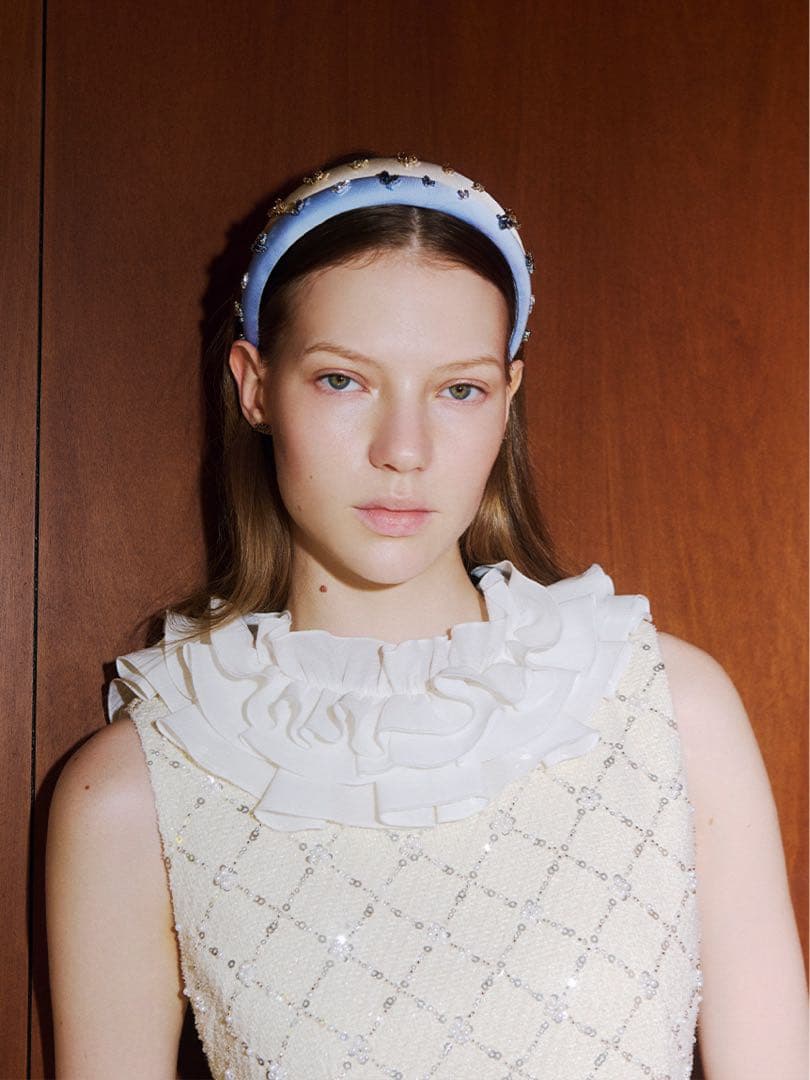 LILY BROWN L.B CANDY フリルカラー付き2wayミニワンピース