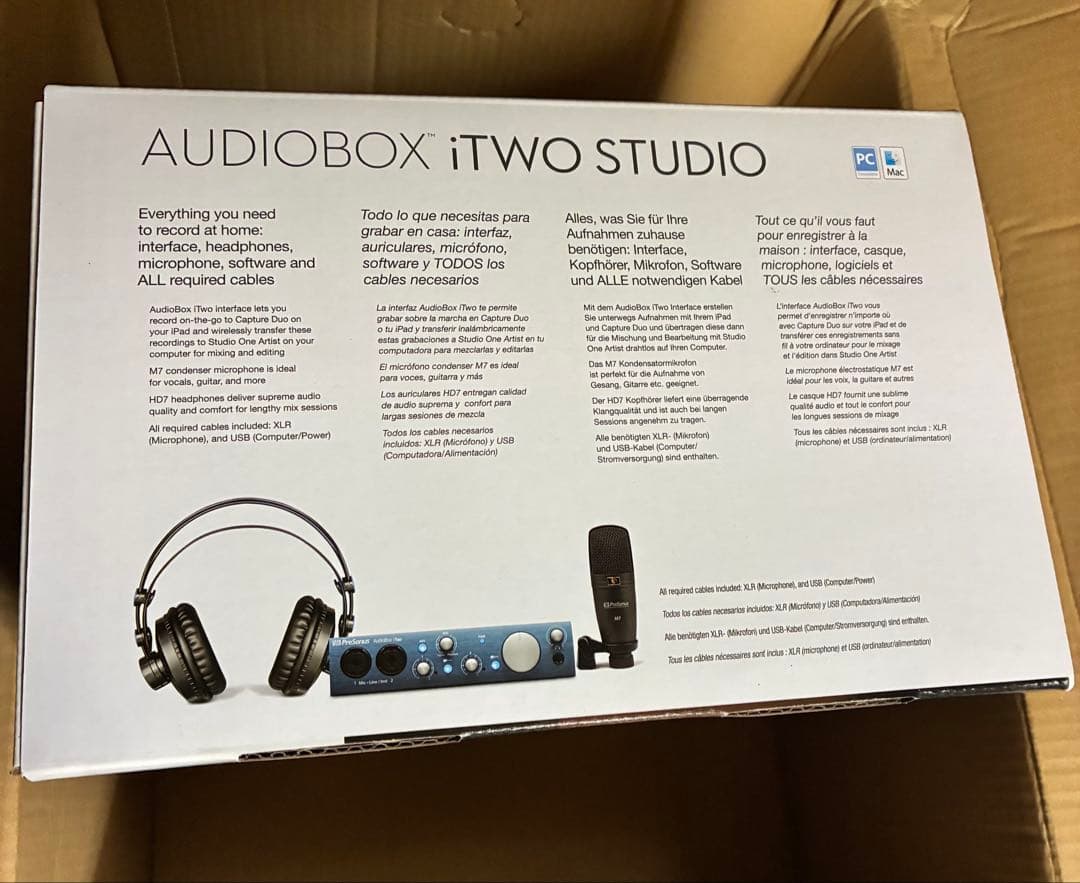新品　PreSonus AudioBox iTwo Studio DAW セット