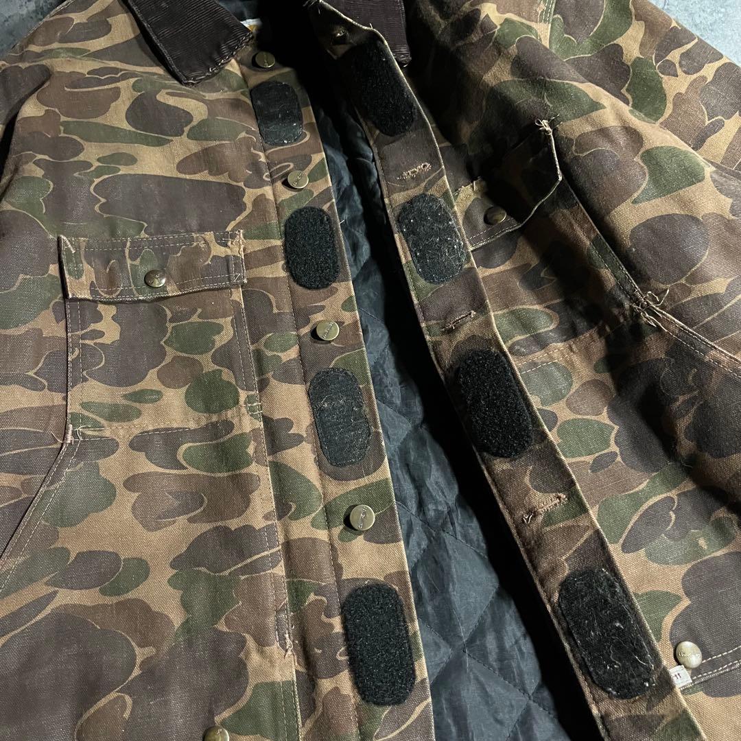 80s Carhartt USA製 ハンティングジャケット ダック 迷彩
