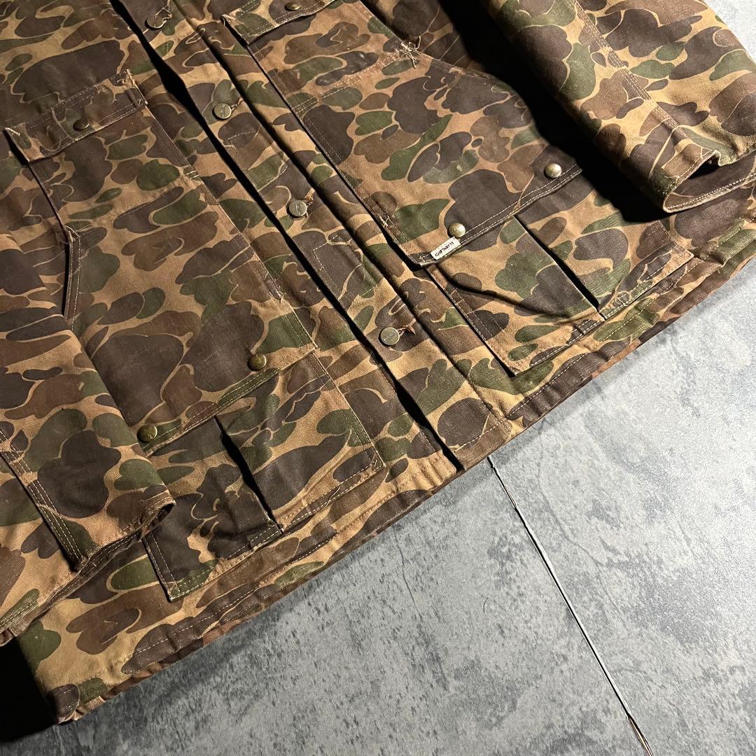 80s Carhartt USA製 ハンティングジャケット ダック 迷彩