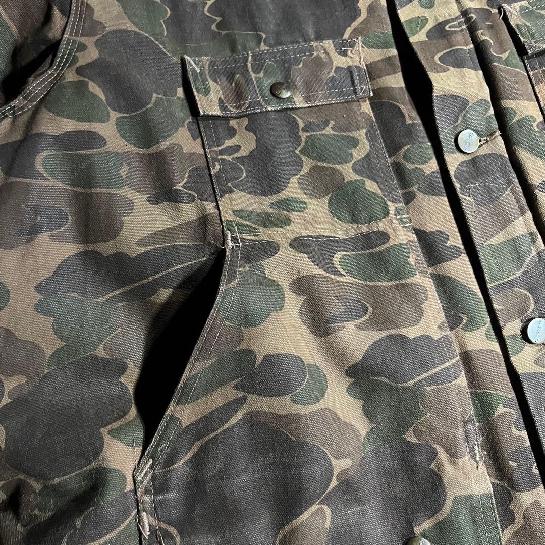 80s Carhartt USA製 ハンティングジャケット ダック 迷彩