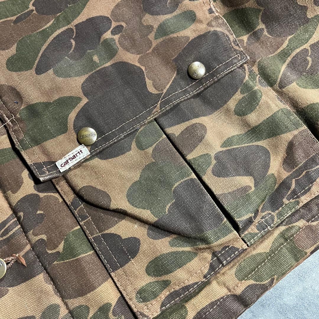 80s Carhartt USA製 ハンティングジャケット ダック 迷彩