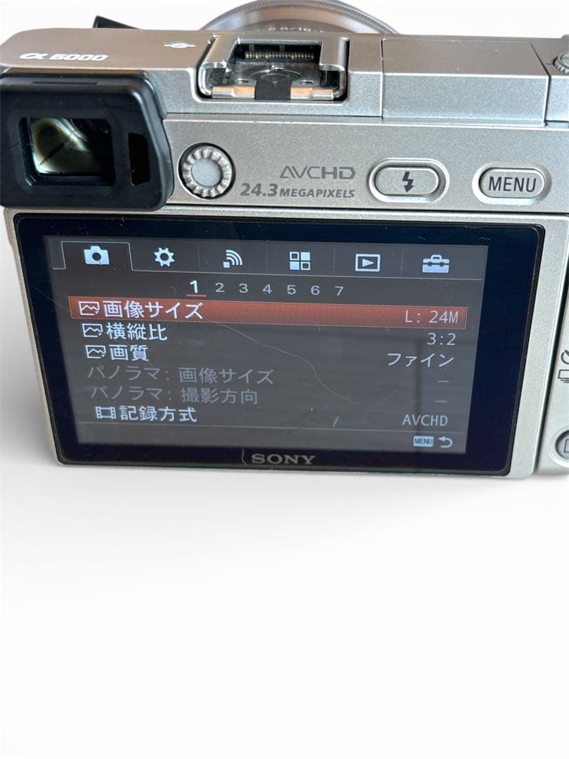 SONY α6000 ミラーレス一眼 本体 ILCE-6000 シルバー