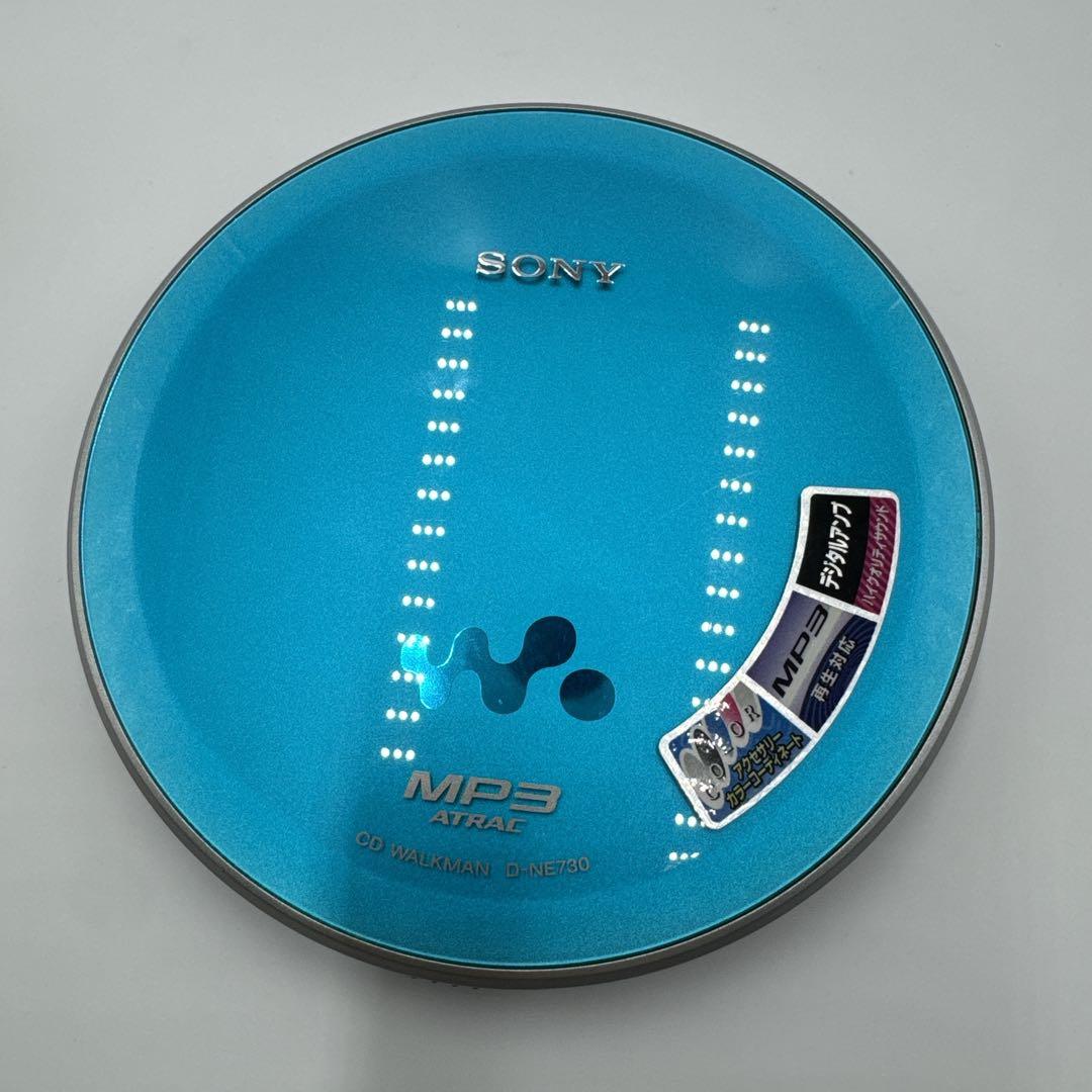 【希少】SONY ソニー CD WALKMAN D-NE730 ブルー 水色