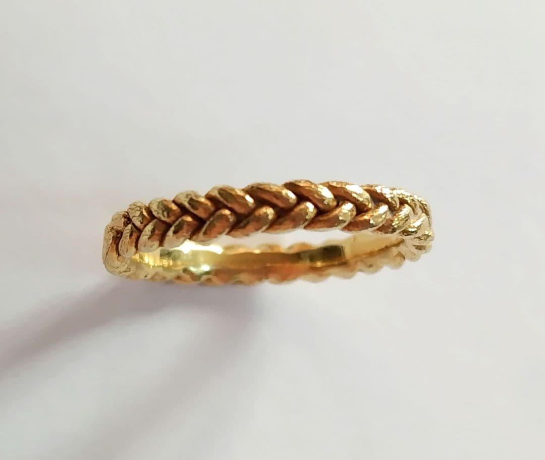 三つ編み ブレード リング