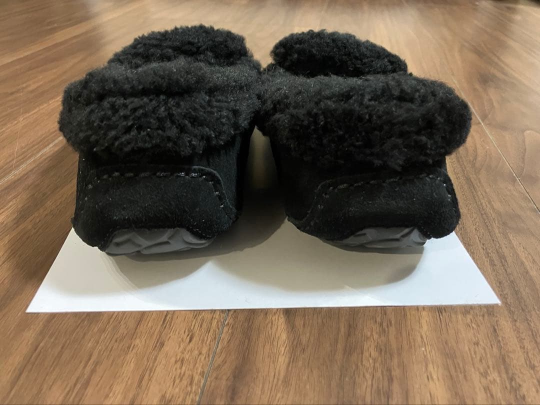【1度のみ着用】Ansley UGG Braid モカシン 黒 24㎝ USA7