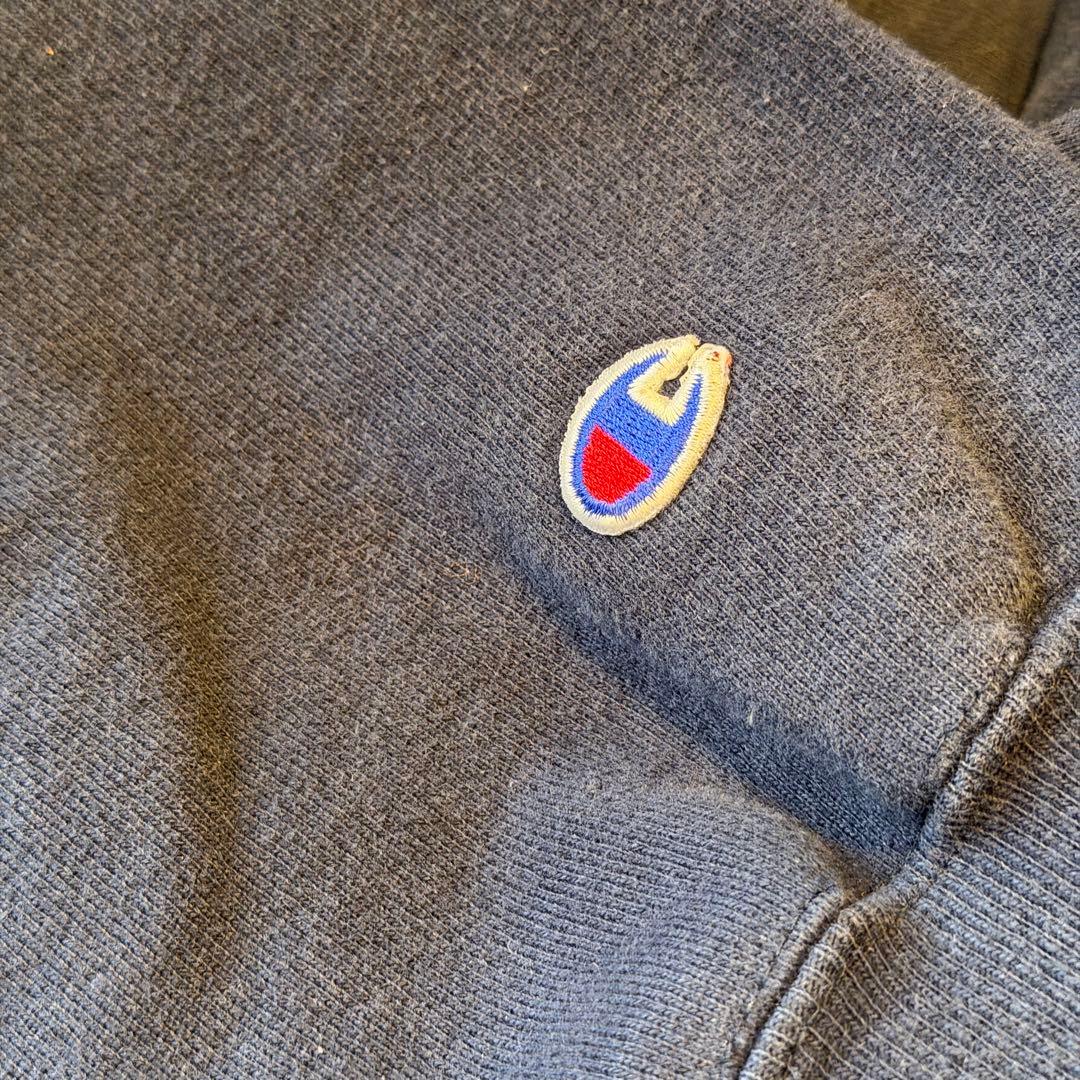 90s USA製 champion リバースウィーブ 刺繍トリコタグ ネイビー