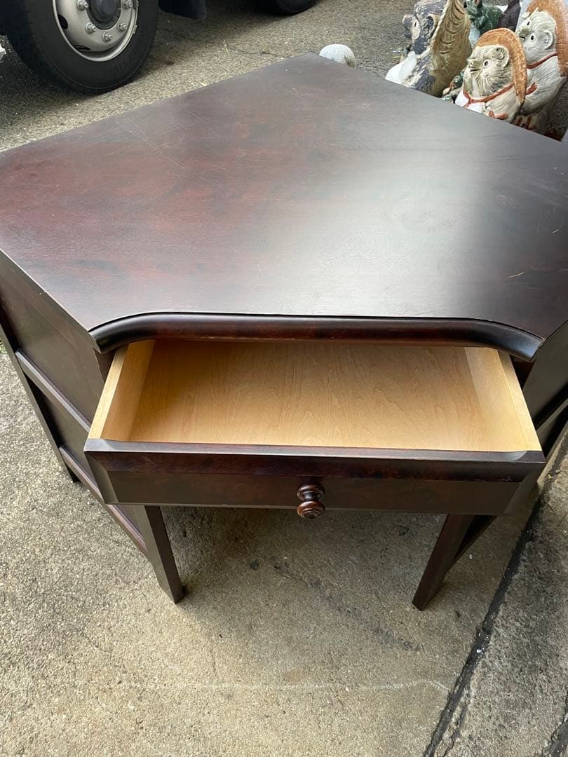 北海道家具　樺 カバ材　無垢　ライティングデスク　ライティングビューロー