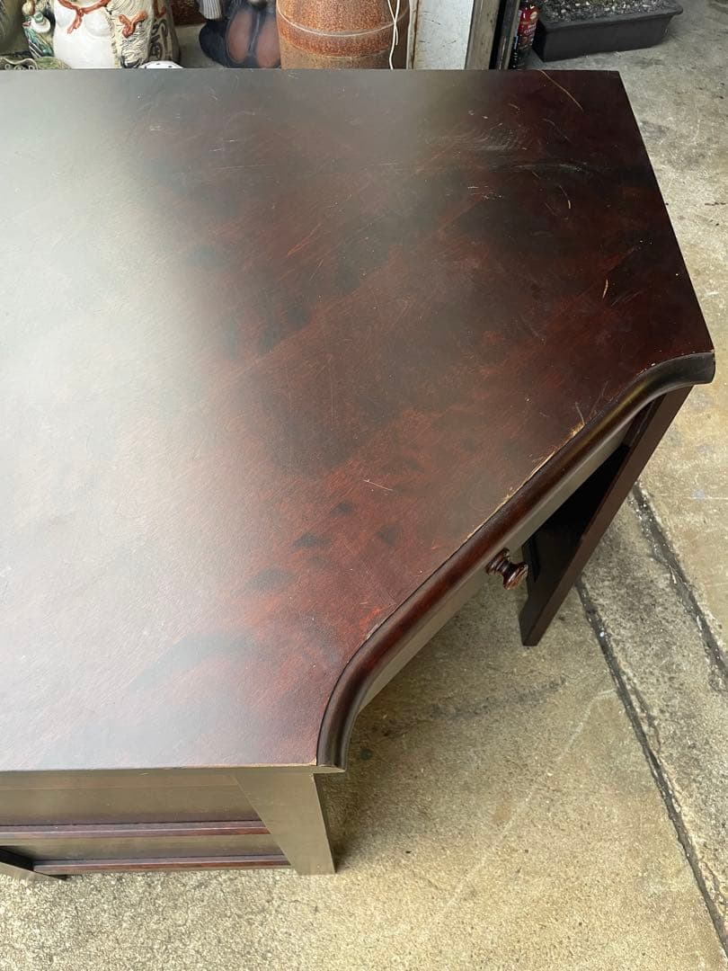 北海道家具　樺 カバ材　無垢　ライティングデスク　ライティングビューロー