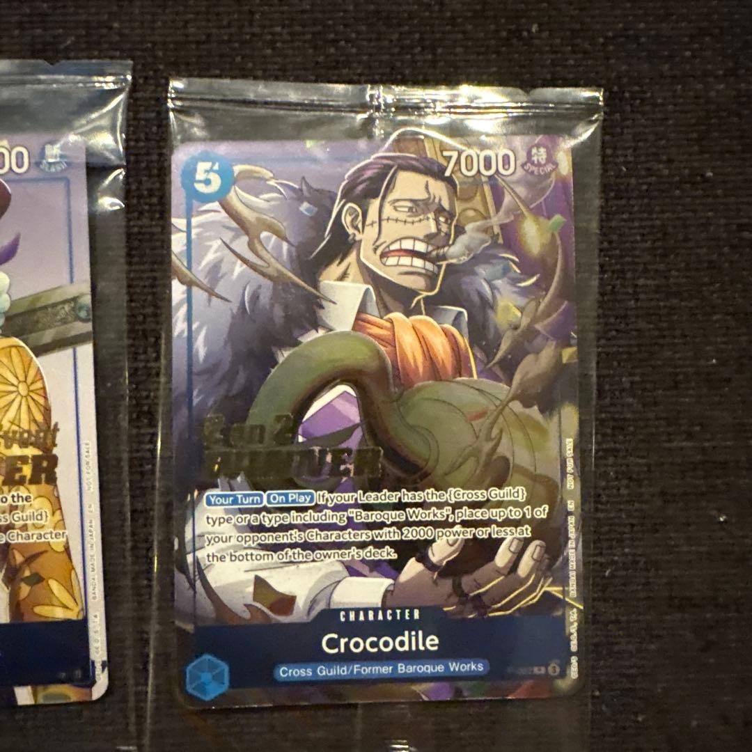 英語版ワンピースカード　winner ミホーク　クロコダイル　2枚セット