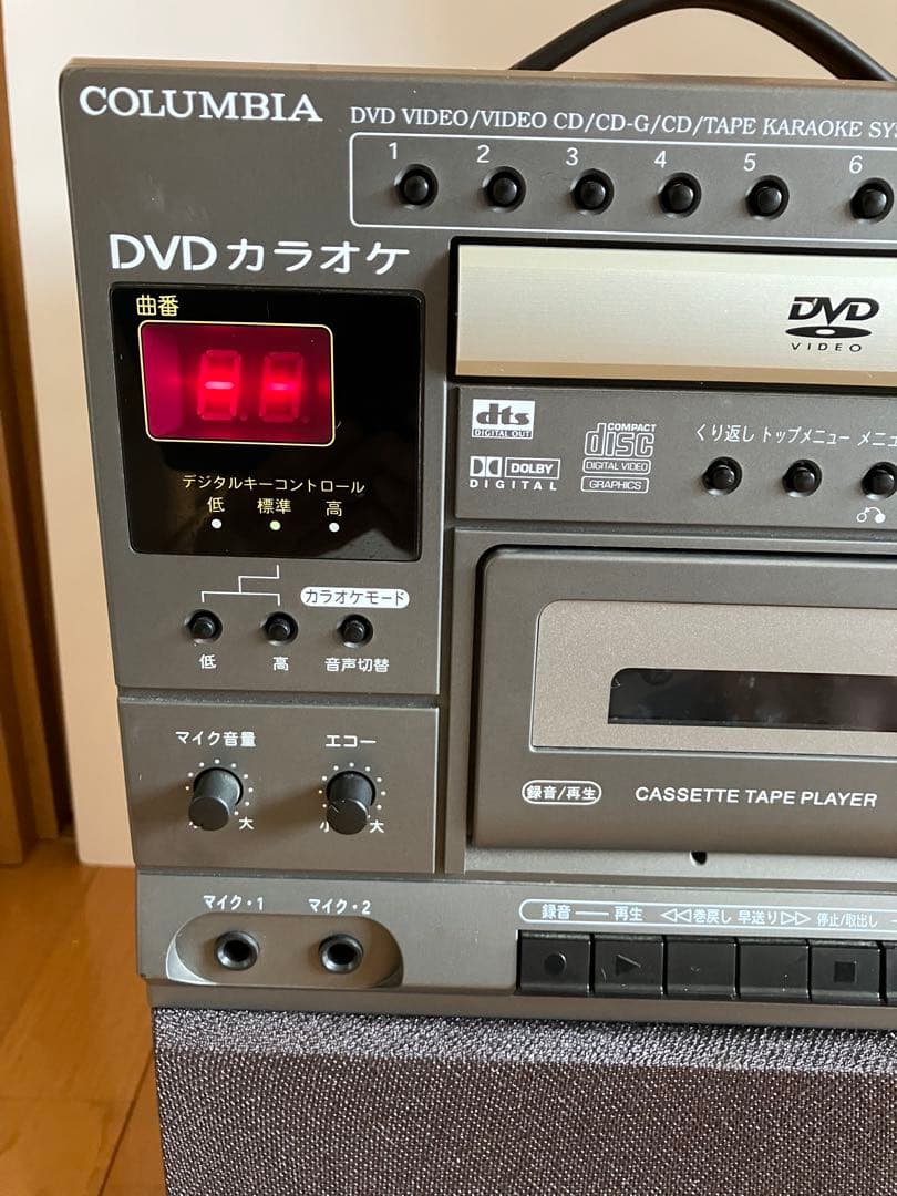 美品　カラオケ　デノンCOLUMBIA CDV-550 DVDプレーヤー