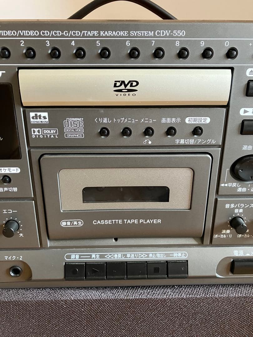 美品　カラオケ　デノンCOLUMBIA CDV-550 DVDプレーヤー