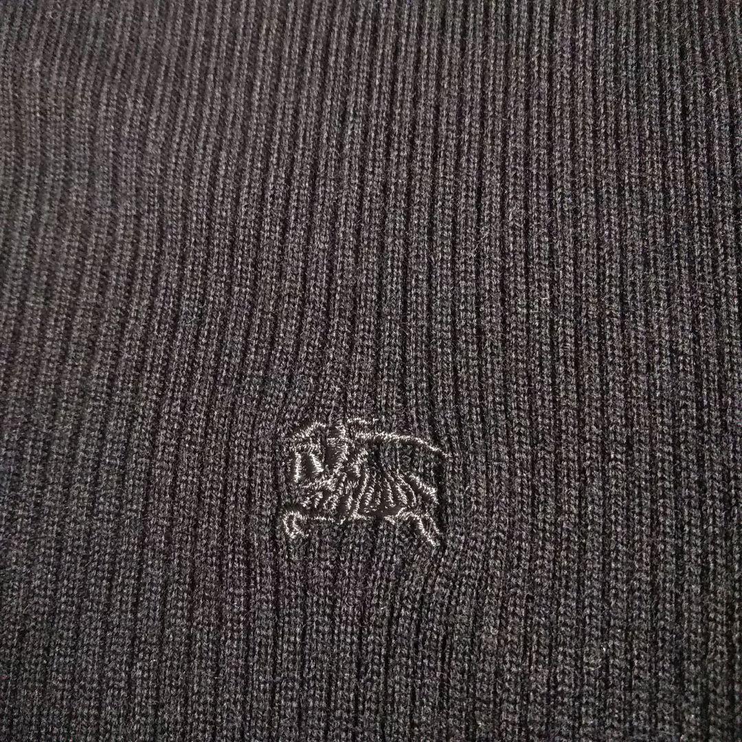 バーバリーブルーレーベル リブニットチェックスカートワンピース