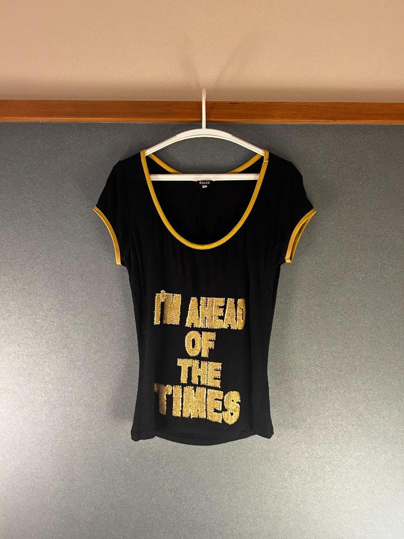 Dolce & Gabban　スパンコール グラフィック Tシャツ