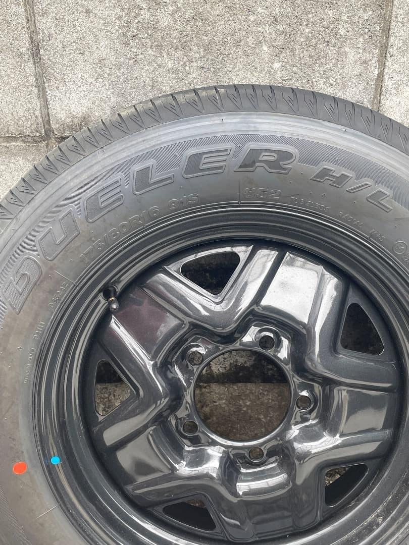 ジムニーJB64純正スペアタイヤ　スチールホイール