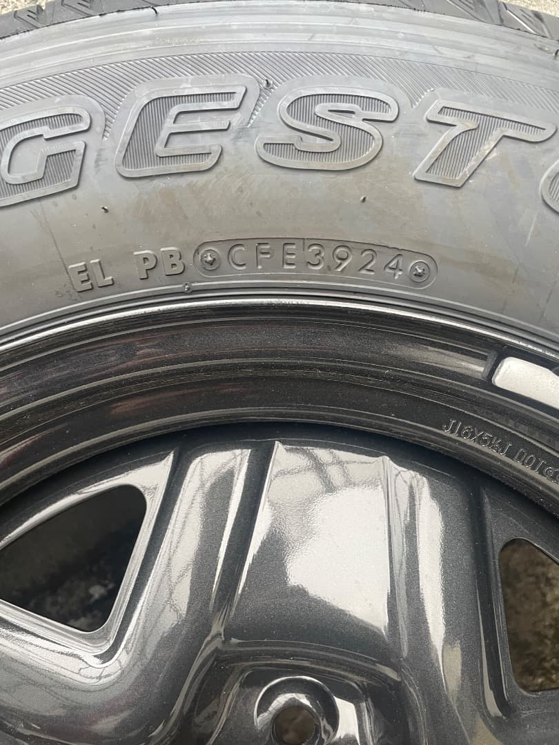 ジムニーJB64純正スペアタイヤ　スチールホイール