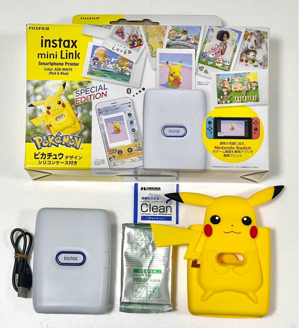 チェキプリンター instax mini Link　ピカチュウ　 フィルム　美品