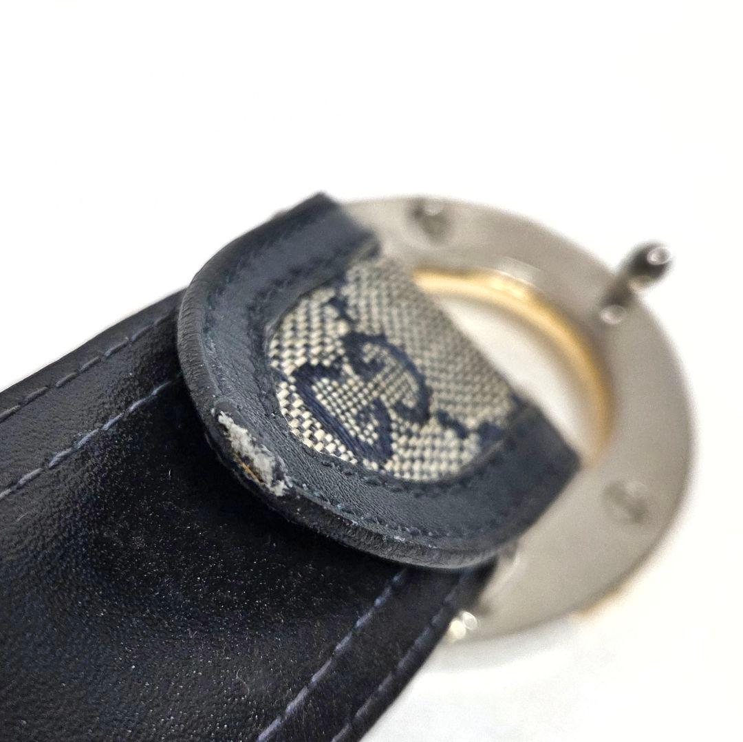 GUCCI オールド グッチ ヴィンテージ ベルト インターロッキング ネイビー