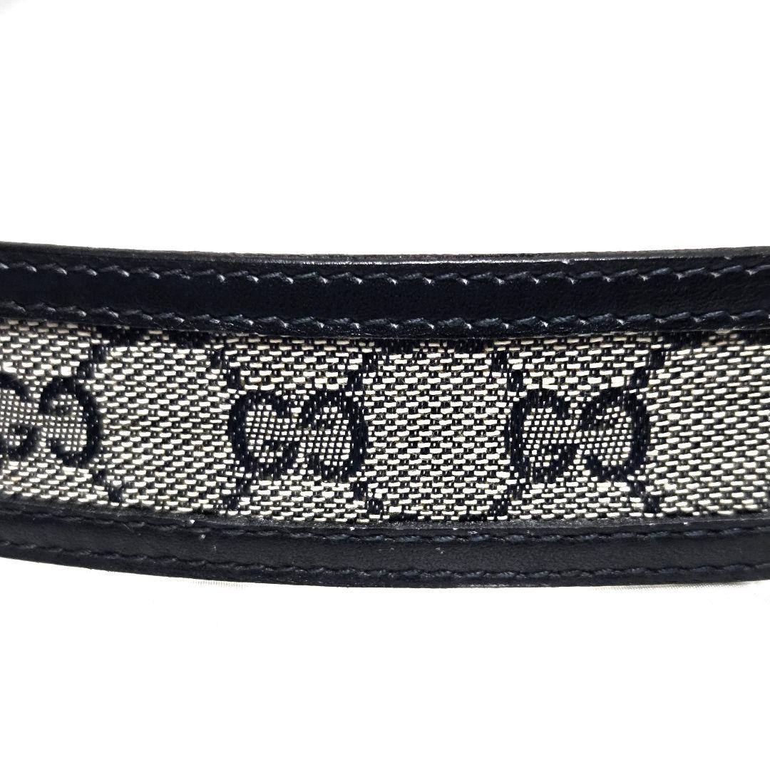 GUCCI オールド グッチ ヴィンテージ ベルト インターロッキング ネイビー