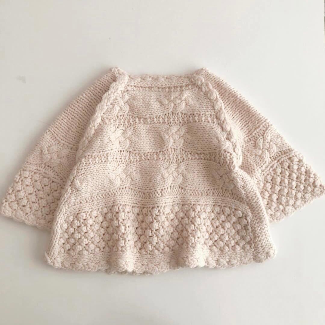 クロスアンドクロス　アランハンドニットボレロ