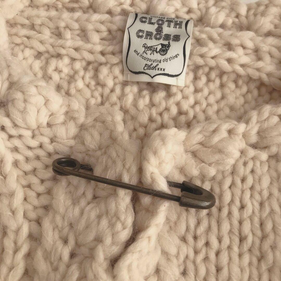 クロスアンドクロス　アランハンドニットボレロ